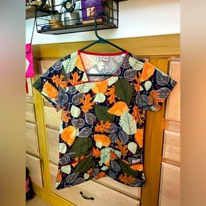 FALL scrub top